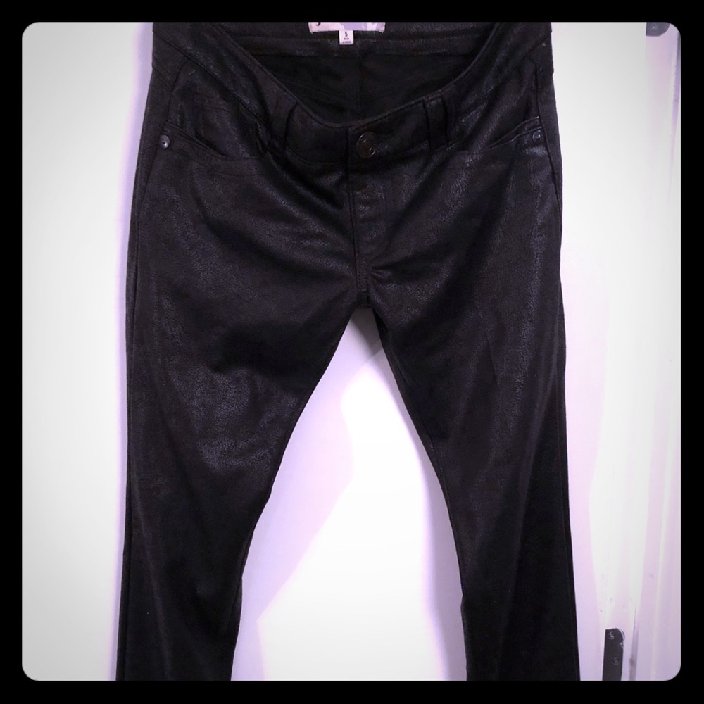 Jolt  faux leather textured skinny pant